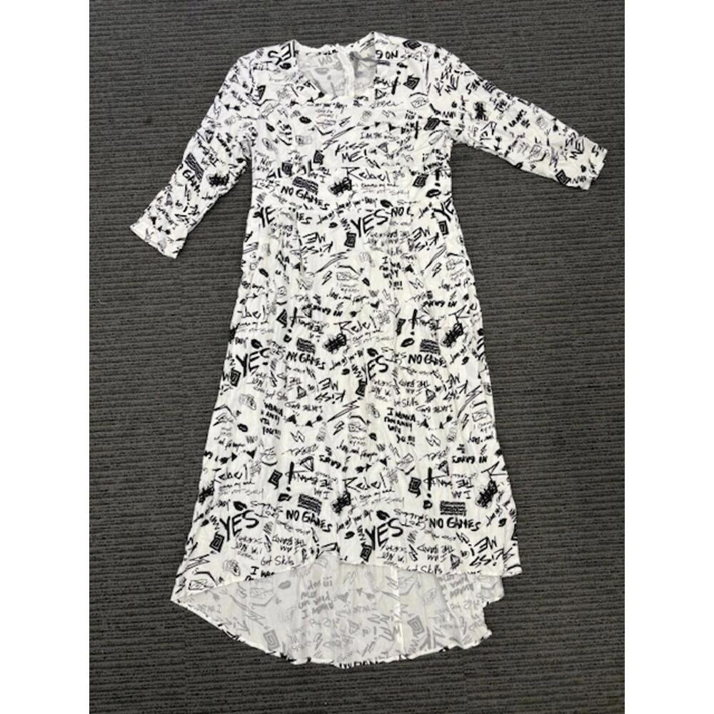 New MELISSA McCARTHY X SEVEN7 GRAFFITI MIDI DRESS SIZE L [0X]
